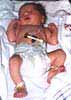 In my hospital bassinet