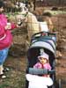 Mama feeding a llama