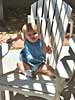 Sitting in a chair on the porch