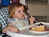 Before eating birthday cake