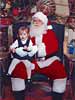 Sitting on Santa's lap