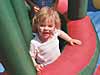 Playing on a big bouncy thing